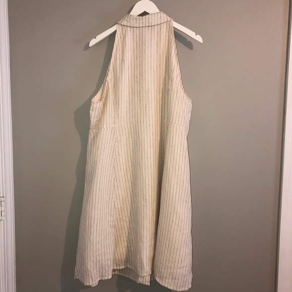 Torrid Linen Pinstriped Shirt Dress EUC - Picture 3 of 8